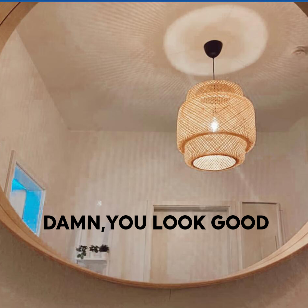 Home Goods Bathroom Mirrors - 可憐なミラーステッカー、バスルーム、女の子の部屋、寝室、リビングルーム、家の装飾、良いスタイル