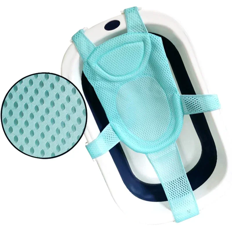 Non Slip Bath Mat - 新生児用調節可能なバス枕,布型クッション,滑り止めベビーバスネット,子供用シャワー