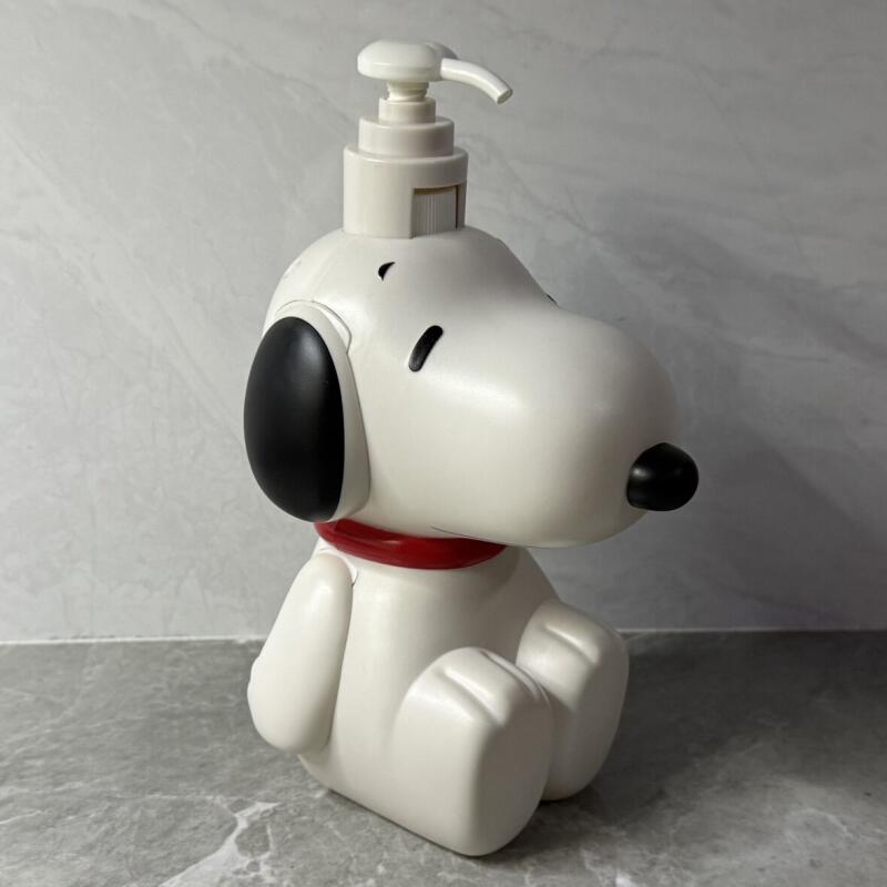 Home Bathroom Soap Dispenser - かわいいスヌーピーディスペンサーボトル、漫画犬のシャンプー、ボディウォッシュ、ハンドソープ用プレスボトル、バスルーム装飾収納オーナメント、ホームギフト