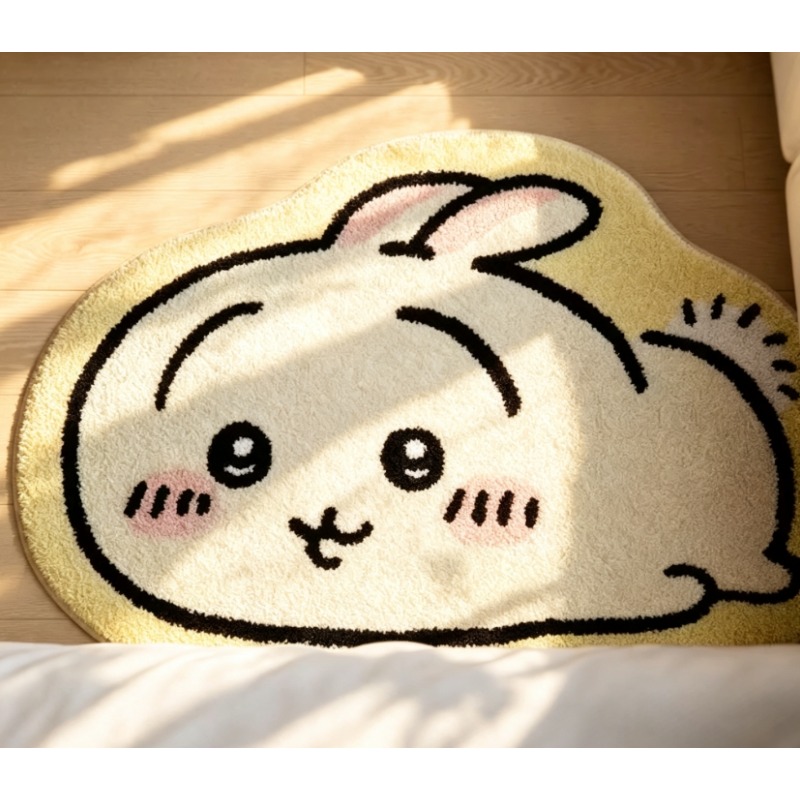 Home Goods Bathroom Mats - アニメちいかわぬいぐるみラグ ハチワレ＆うさぎ柄マット 柔らかく暖かいカーペット 自宅・浴室・車内装飾に最適 ファンへのプレゼントに最適