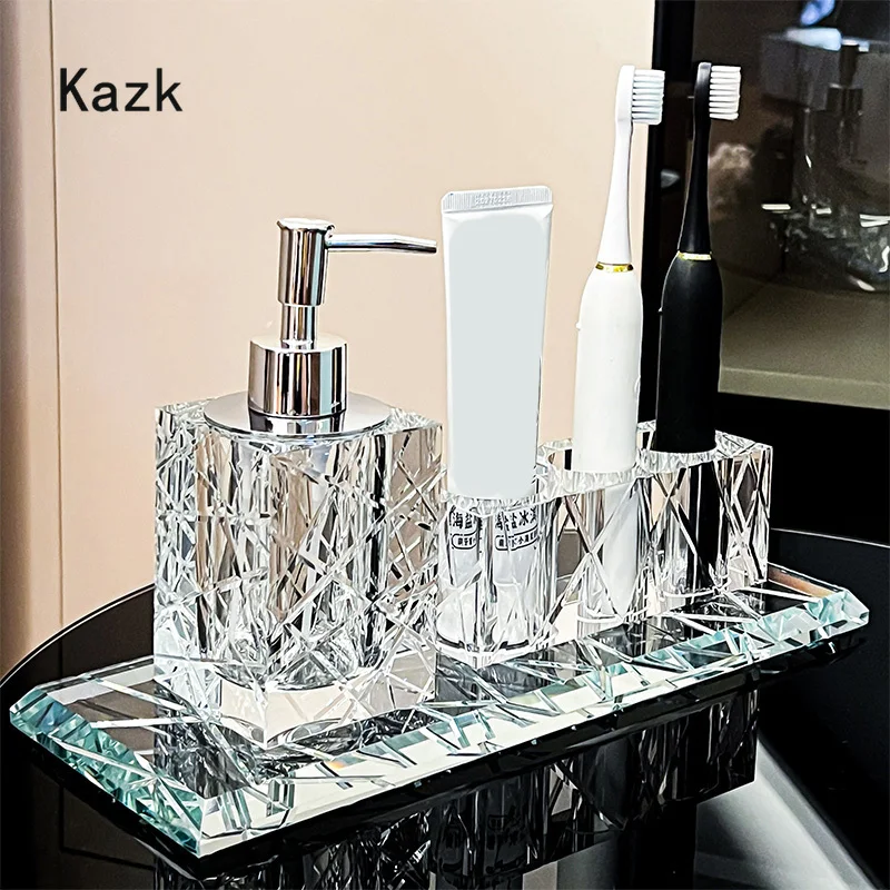 Zara Home Bathroom - 高度なクリスタルバスルームアクセサリー,ライト,ホテル,工具,歯ブラシホルダー,バスルーム収納トレイ,綿棒ボックス