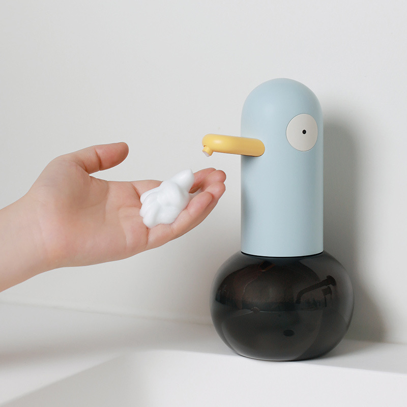 Home Bathroom Soap Dispenser - タッチレス自動液体石鹸ディスペンサー USB 充電式電気発泡浴室アクセサリー調整可能