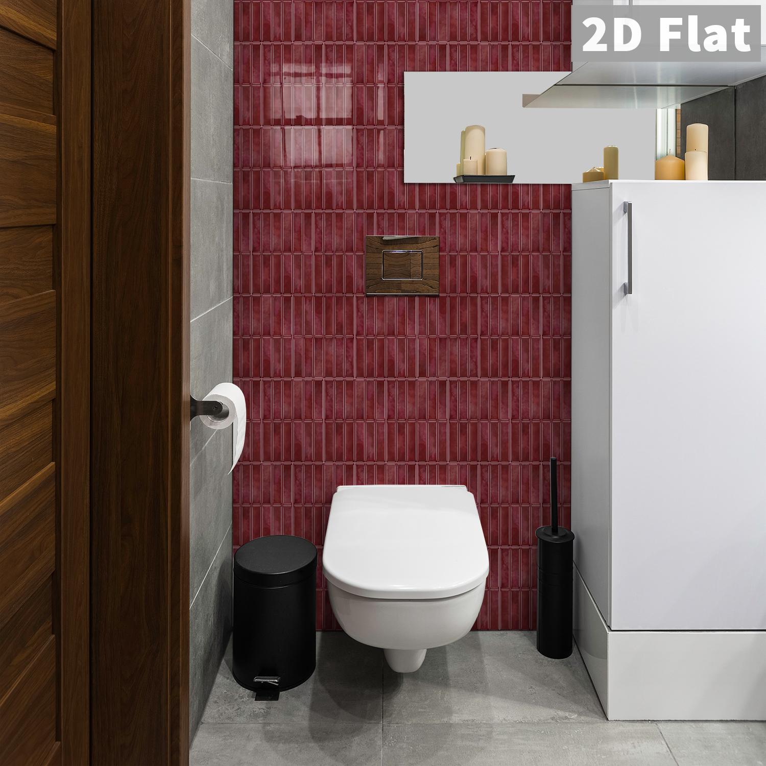 14枚入りの自己粘着タイルウォールステッカー、クラシックなス - Home Bathroom Tiles Design のレビューと価格