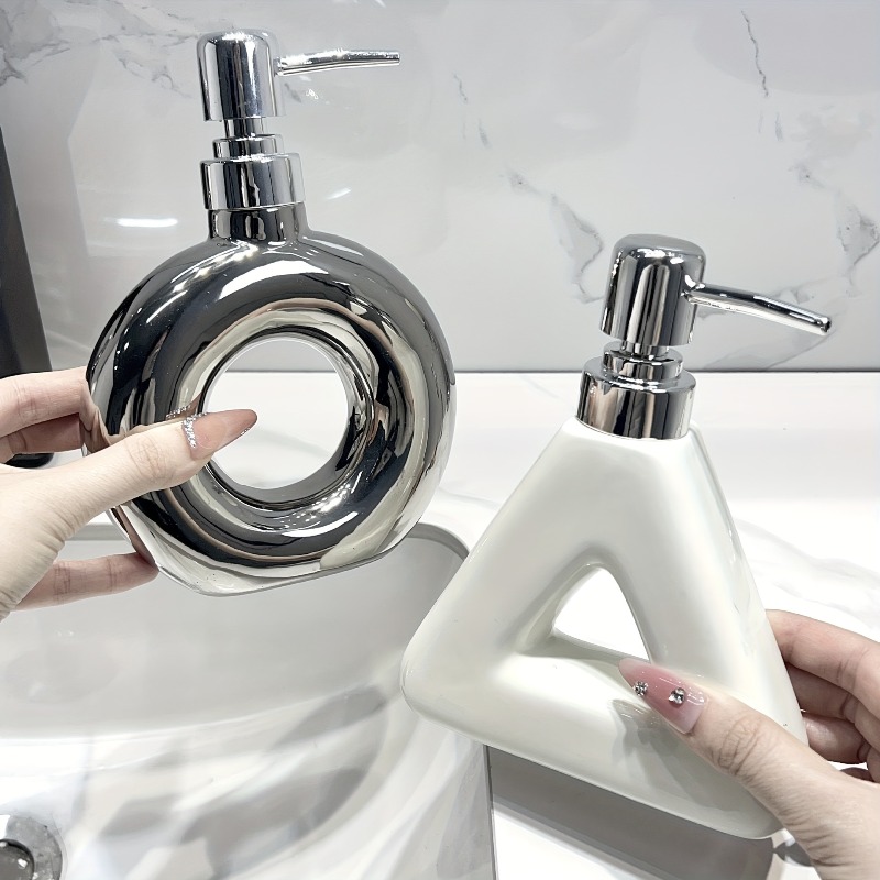1 個クリエイティブセラミックソープディスペンサー浴室シャワ - Home Bathroom Soap Dispenser のレビューと価格