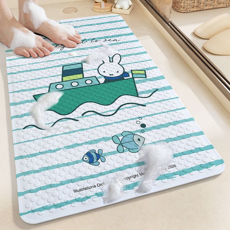 アニメミッフィーの浴室用フロアマット、強力な吸盤付き、滑り止 - Non Slip Bath Mat のレビューと価格