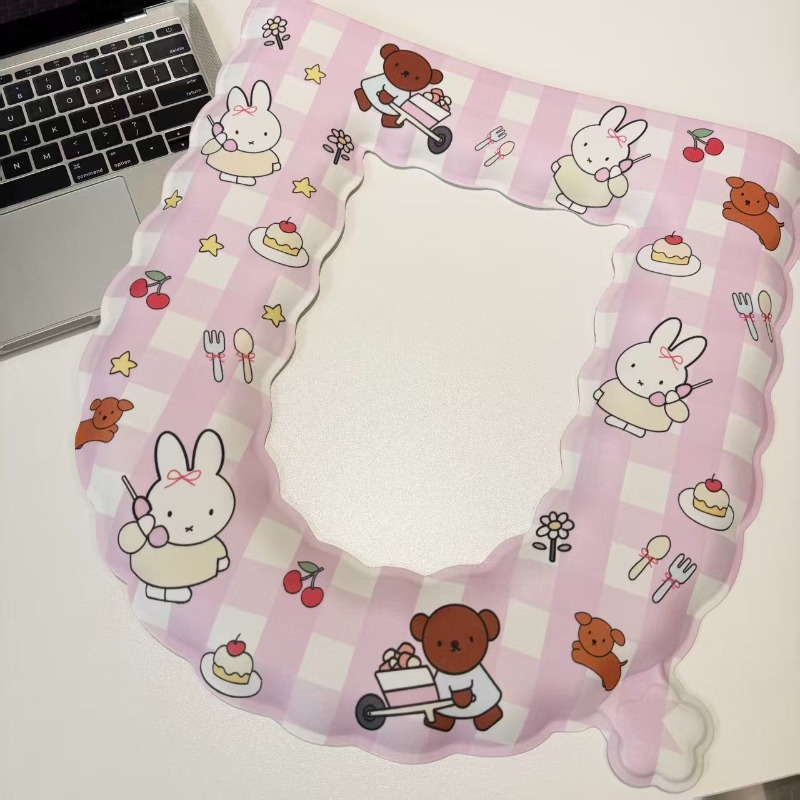 ミッフィーウサギアニメ二次元便座クッションソフトで快適な防水 - Home Bathroom Products のレビューと価格