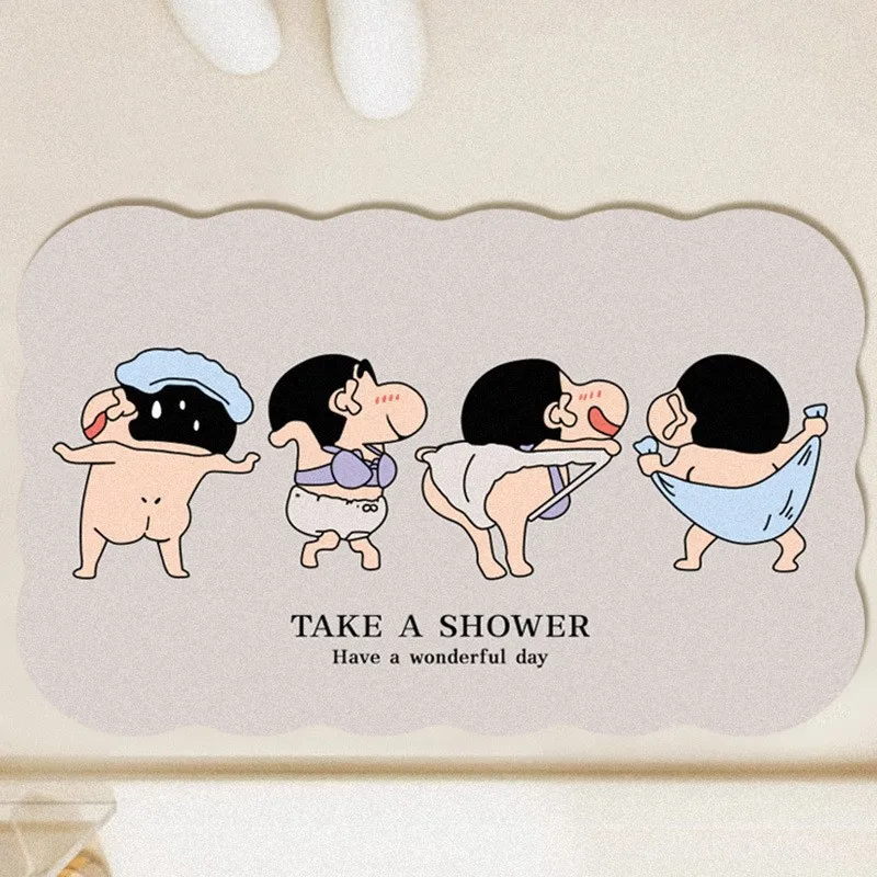 滑り止め吸収フロアマット,珪藻土,速乾性,クレヨン,すねちゃ - Home Goods Bathroom Mats のレビューと価格