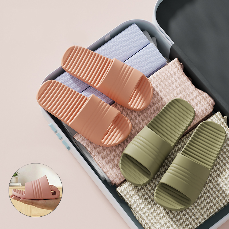 折りたたみ式トラベルスリッパユニセックスEVAフリップフロッ - Home Outdoor Bathroom のレビューと価格