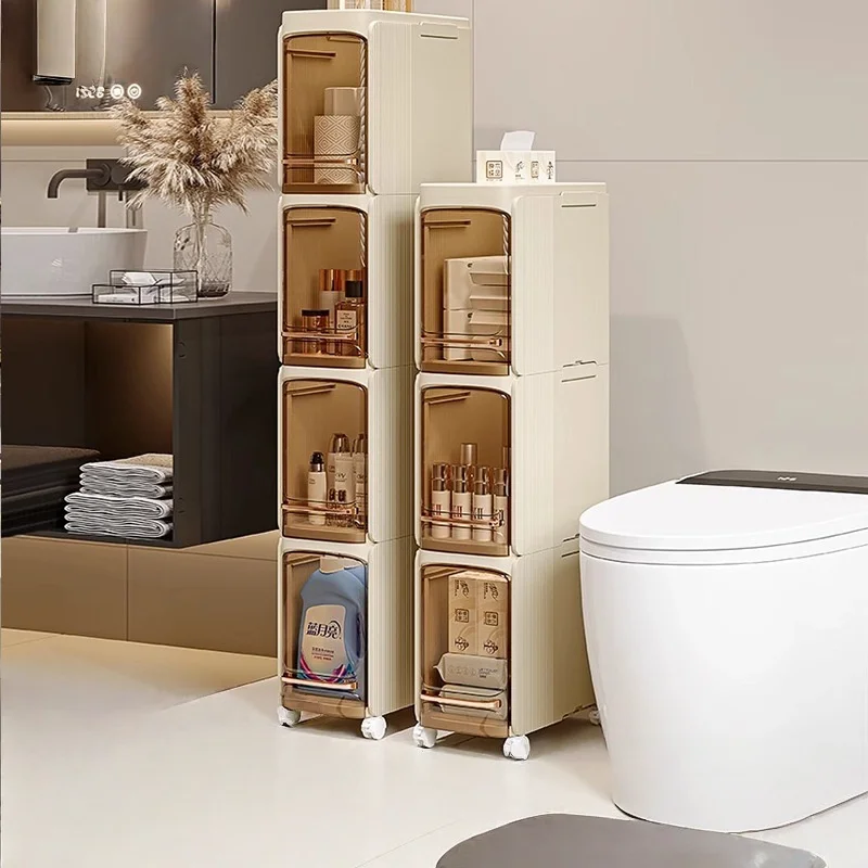 モバイル折りたたみ式バスルーム隙間収納キャビネット - 防水 - Home Essentials Bathroom Rack のレビューと価格
