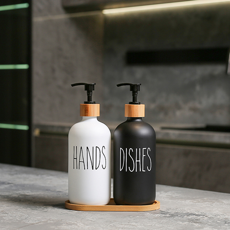 500 ミリリットル食器用石鹸ボトルディスペンサー詰め替え浴 - Home Bathroom Soap Dispenser のレビューと価格