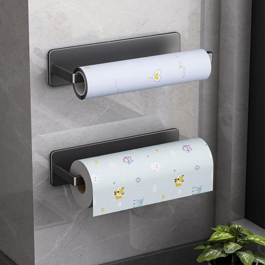 壁掛けティッシュペーパーホルダー、穴あけ不要、家庭必需品、キ - Home Essentials Bathroom Rack のレビューと価格