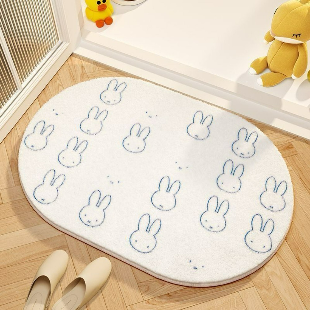 ミッフィー漫画フロアマットソフト模造カシミヤフットパッド吸水 - Home Goods Bathroom Mats のレビューと価格