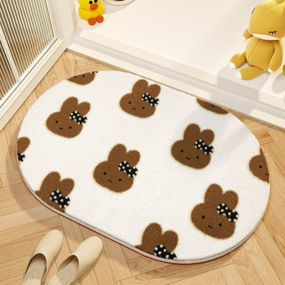 ミッフィー漫画フロアマットソフト模造カシミヤフットパッド吸水 - Home Goods Bathroom Mats のレビューと価格