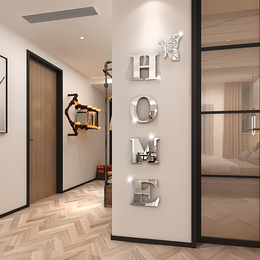 1セット 3Dミラーウォールステッカー 新しい蝶々 ホーム  - Home Goods Bathroom Mirrors のレビューと価格