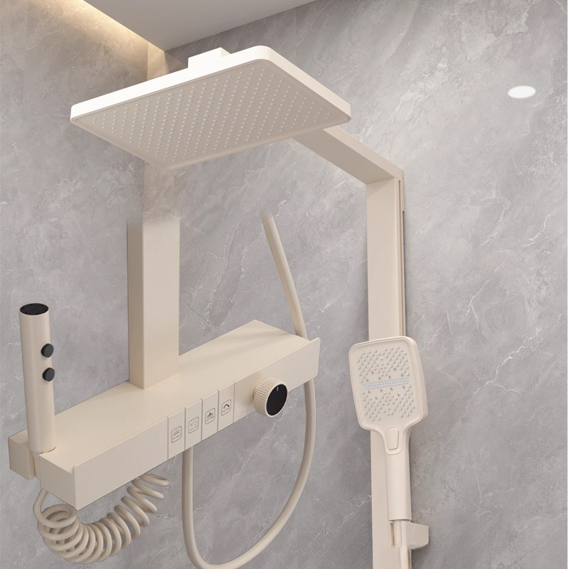 デジタルシャワーヘッドセット 圧力アップ 家庭用浴室 温冷水 - Home And Bathroom のレビューと価格