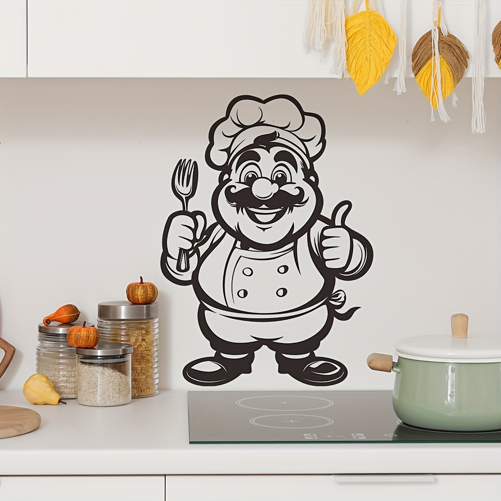 親指を差し出す遊び心のあるシェフデザイン。自宅の部屋、寝室、 - Home Bathroom Tiles Design のレビューと価格
