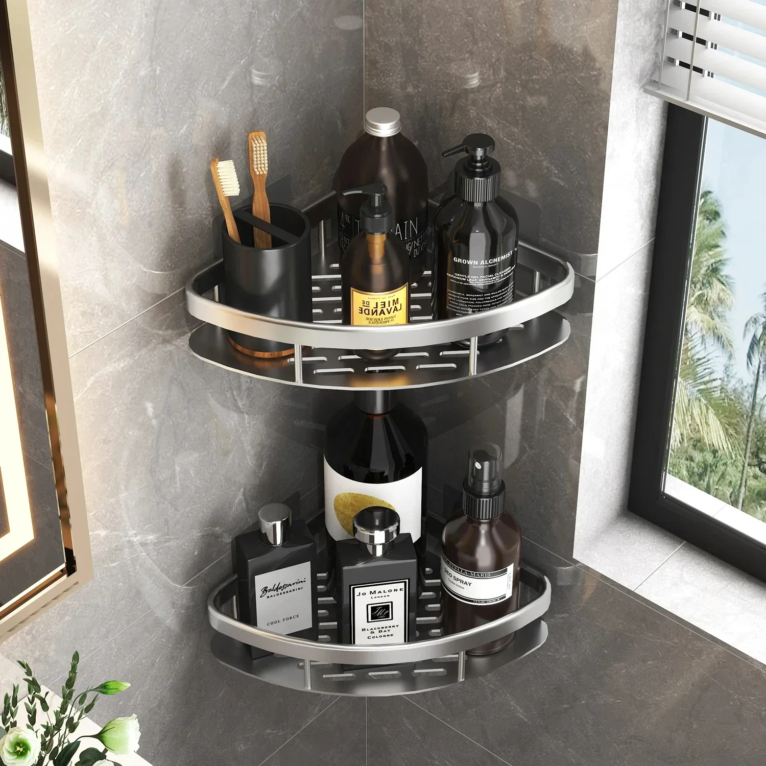 アルミニウム合金バスルーム棚,キッチン収納オーガナイザー,シ - Zara Home Bathroom のレビューと価格