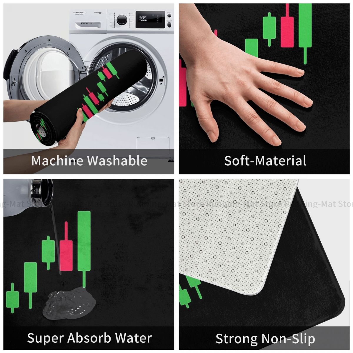 ビットコイン暗号マイナーノンスリップ玄関マット外国為替株式市 - Home Kitchen Bathroom Marketing のレビューと価格
