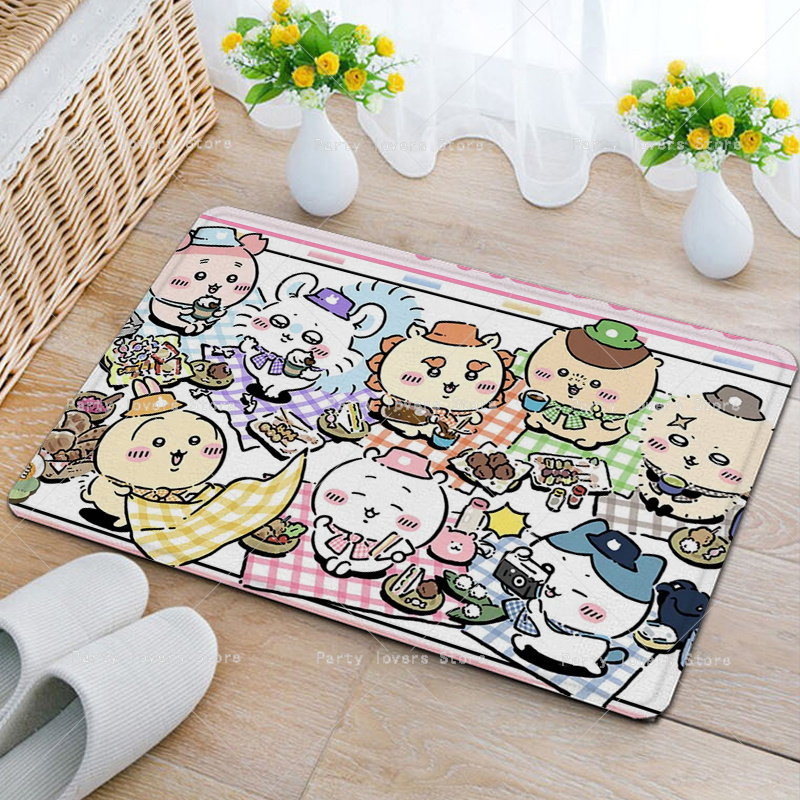 アニメ Chiikawas フランネルカーペットアニメ滑り止 - Home Goods Bathroom Mats のレビューと価格