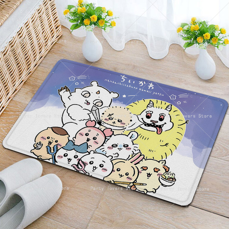 アニメ Chiikawas フランネルカーペットアニメ滑り止 - Home Goods Bathroom Mats のレビューと価格