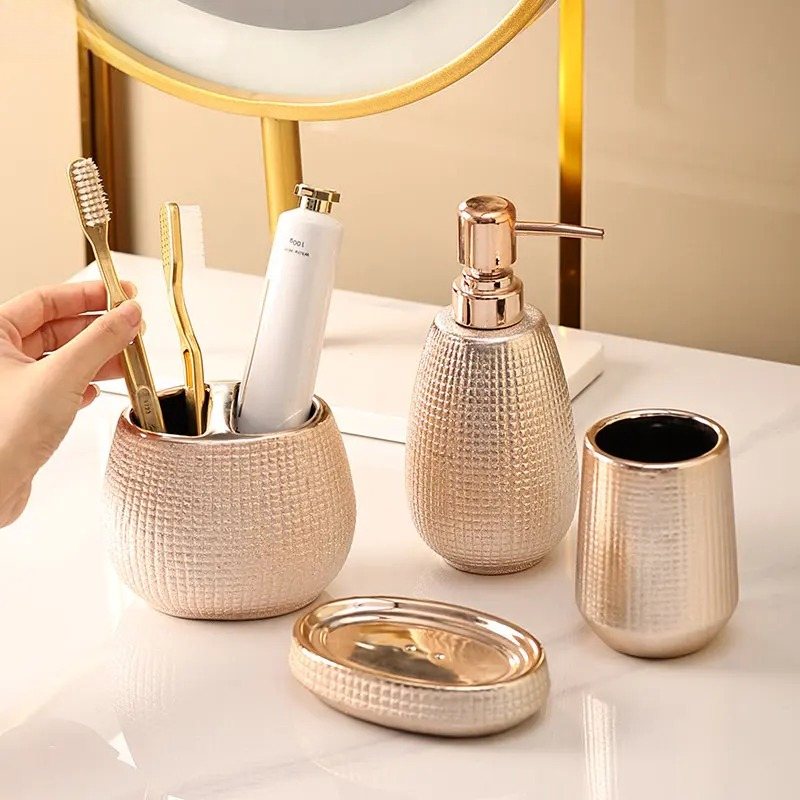 ローズゴールドセラミックローションボトルマウスウォッシュカッ - Zara Home Bathroom のレビューと価格
