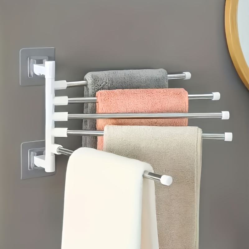 モダンなミニマリストフローティングタオルラック（回転式ロッド - Home Essentials Bathroom Rack のレビューと価格