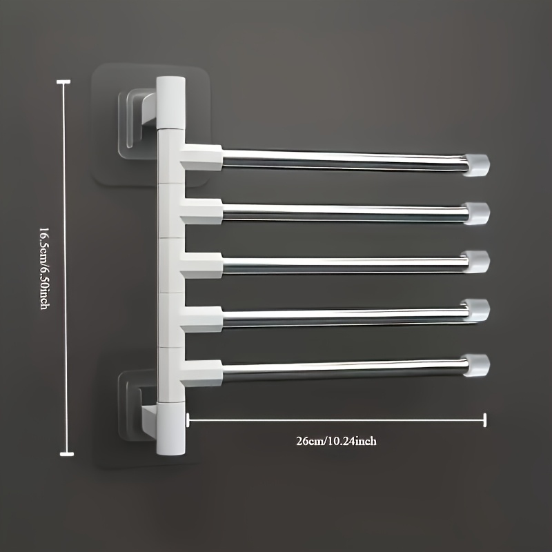 モダンなミニマリストフローティングタオルラック（回転式ロッド - Home Essentials Bathroom Rack のレビューと価格