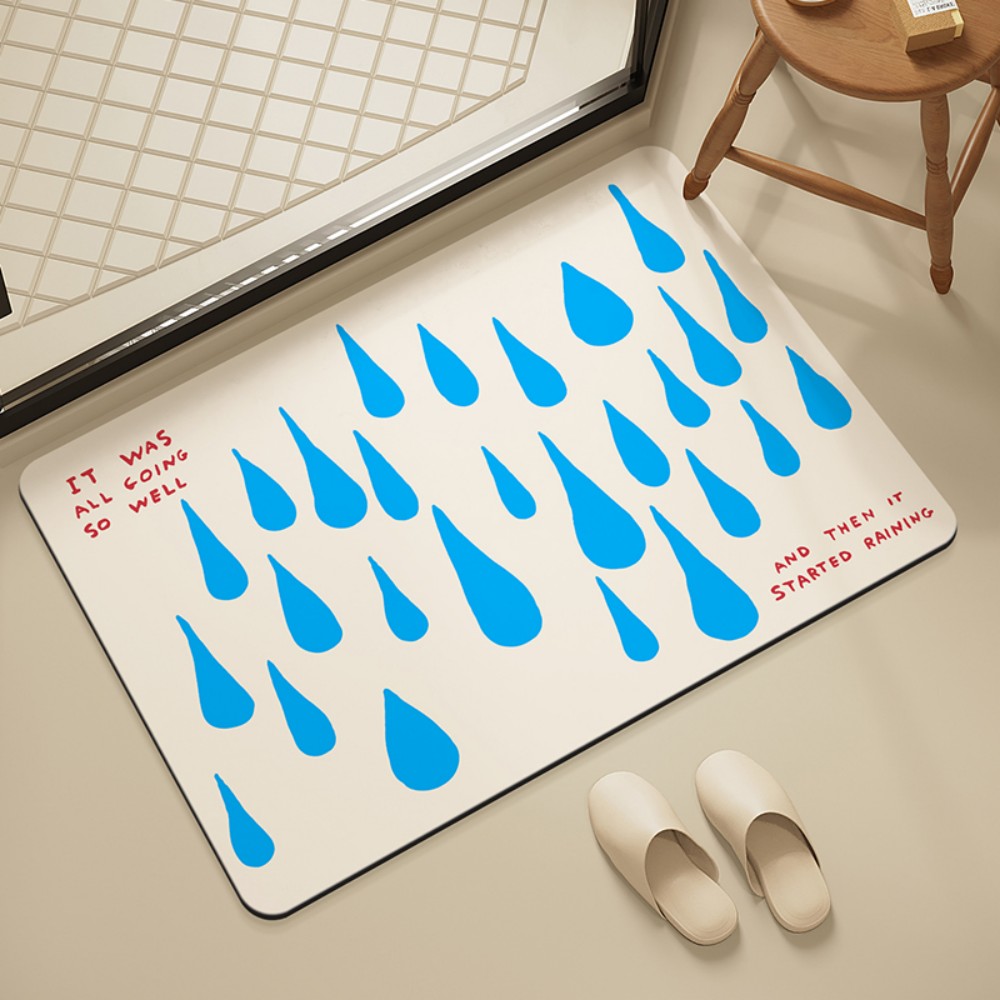 VIKAMA バスルームタイルシャワーマット滑り止め吸水シャ - Home Goods Bathroom Mats のレビューと価格