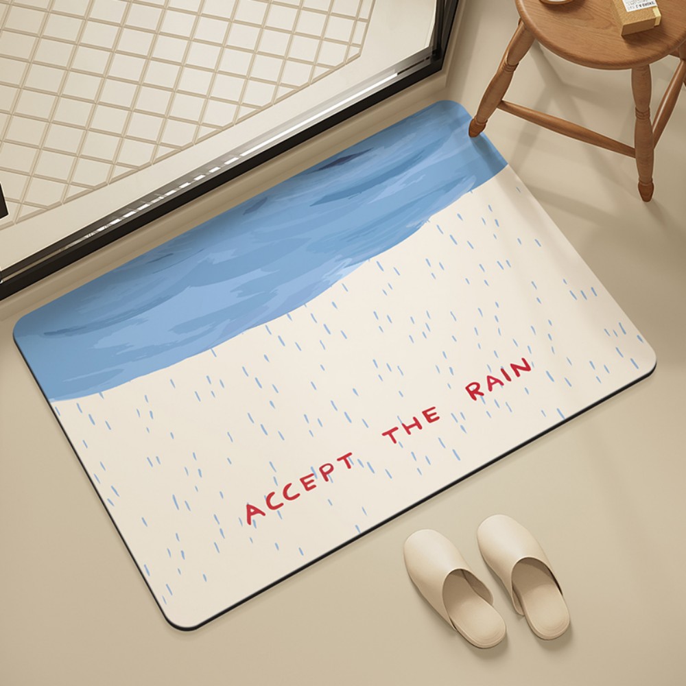 VIKAMA バスルームタイルシャワーマット滑り止め吸水シャ - Home Goods Bathroom Mats のレビューと価格