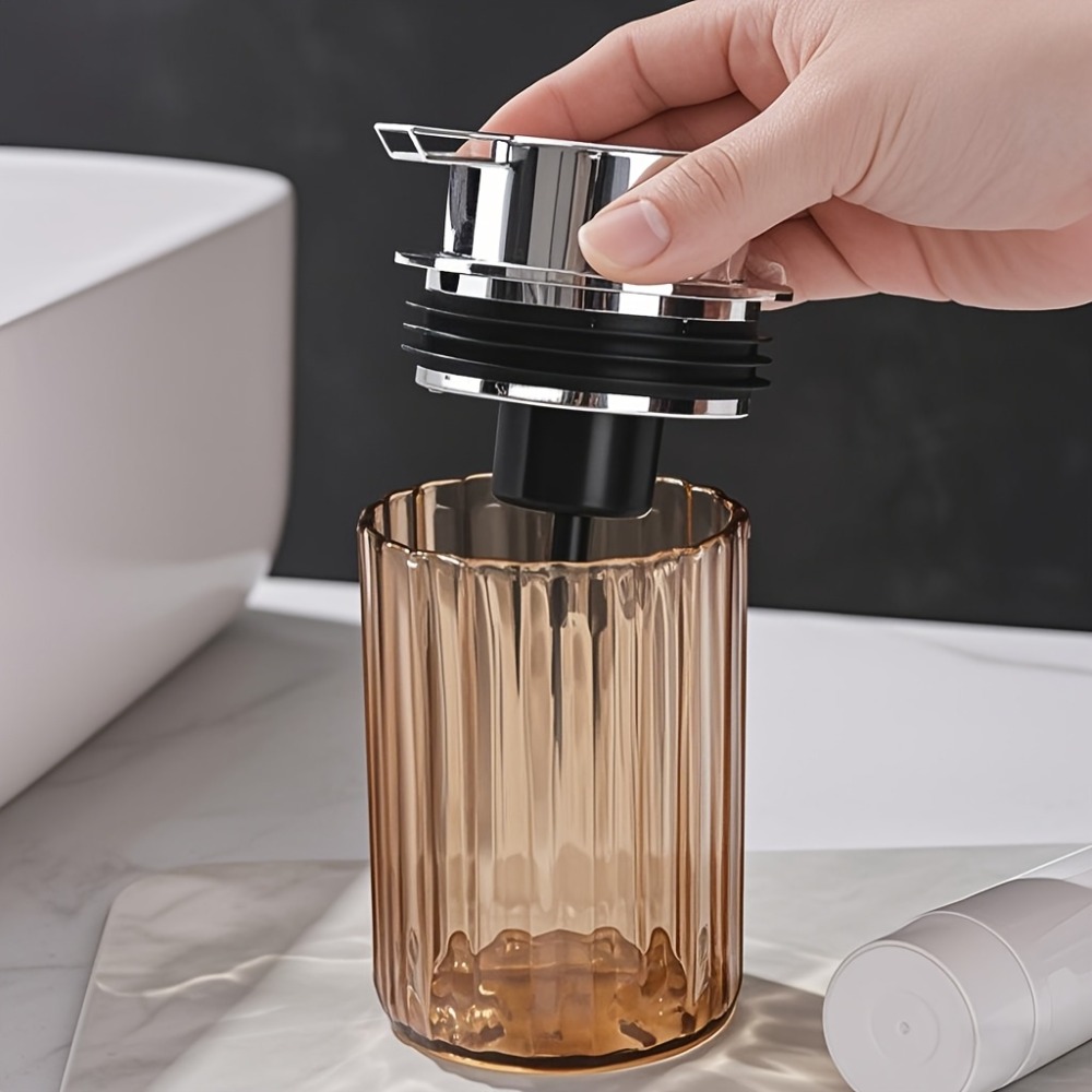 1PC プレス泡立ちソープディスペンサー家庭用クリアシャンプ - Home Bathroom Soap Dispenser のレビューと価格