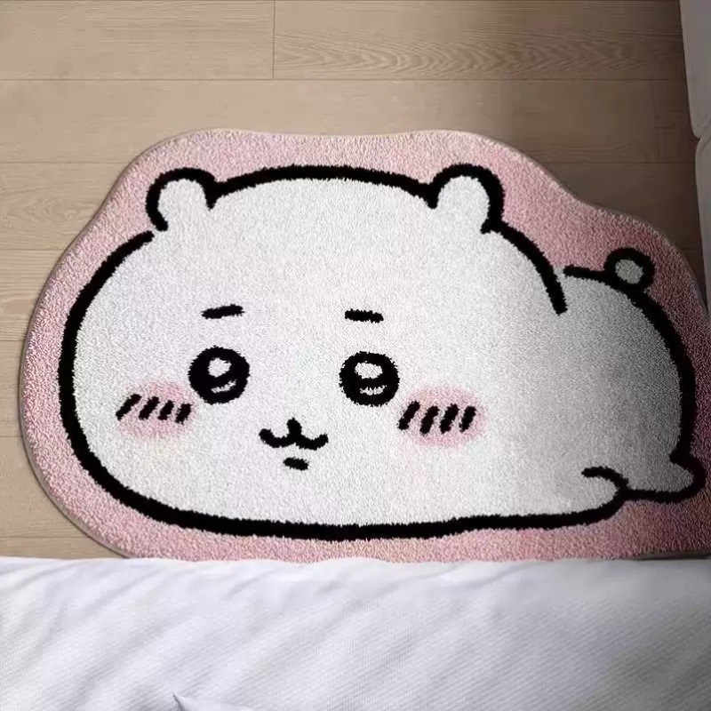アニメちいかわぬいぐるみラグ　ハチワレ＆うさぎ柄マット　柔ら - Home Goods Bathroom Mats のレビューと価格