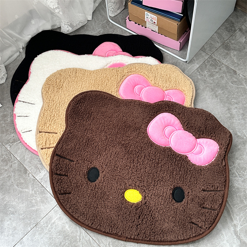 アニメハローキティぬいぐるみラグソフトドアマットマットカーペ - Home Goods Bathroom Mats のレビューと価格