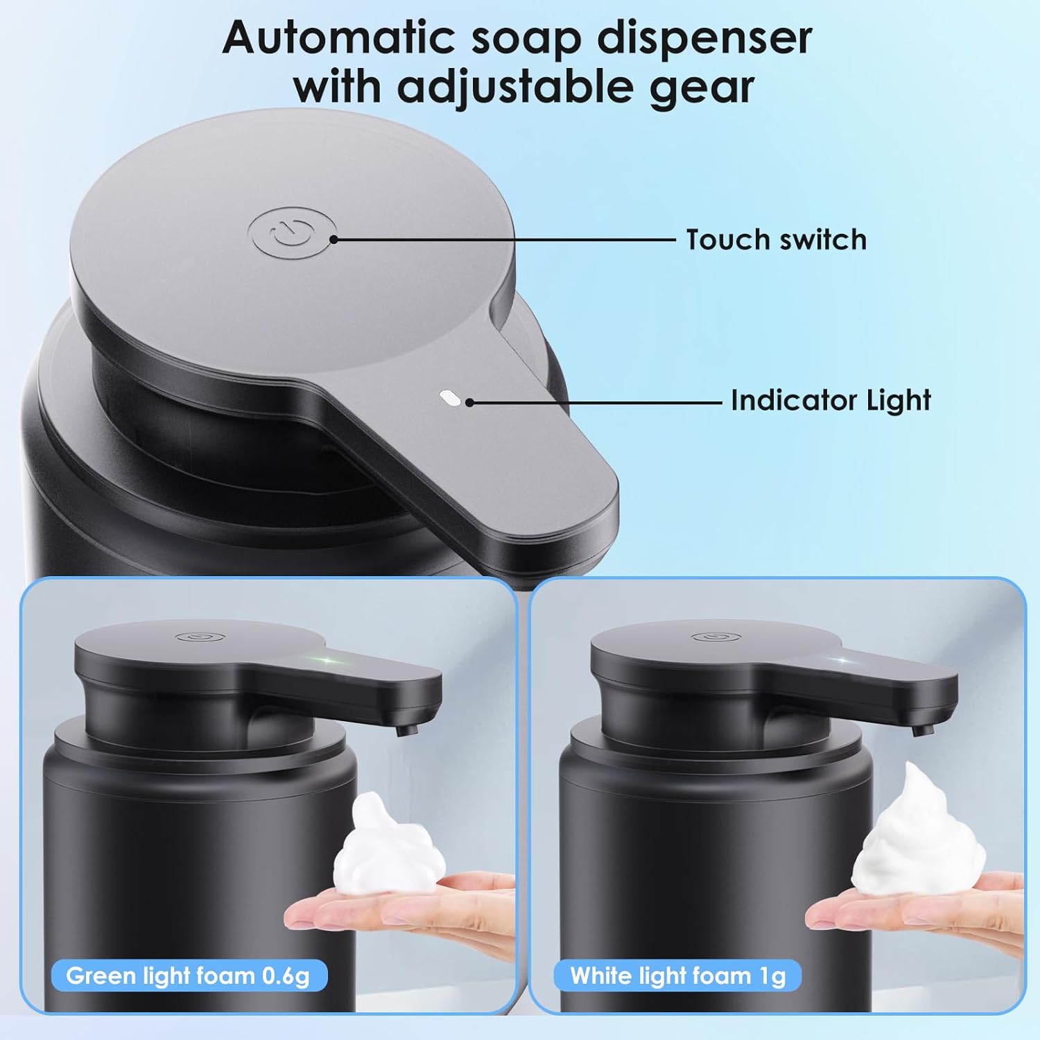LAOPAO フォームソープディスペンサーセット IPX5  - Home Bathroom Soap Dispenser のレビューと価格