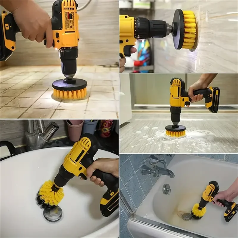 3個/セット ドリルブラシセット パワースクラバー 洗浄ブラ - Home Bathroom Products のレビューと価格