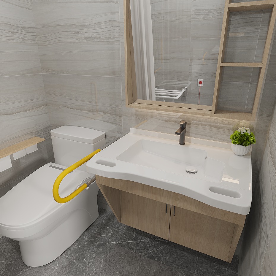 高齢者向け浴室キャビネット 介護施設向けシニアフレンドリーな - Home Bathroom Remodel のレビューと価格