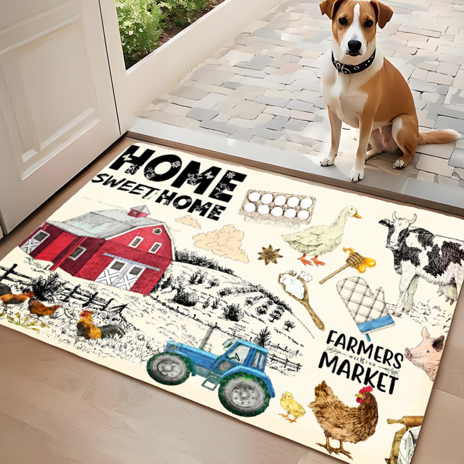 3PC キッチンラグ、玄関ドア、キッチン、バスルーム用の家の - Home Kitchen Bathroom Marketing のレビューと価格