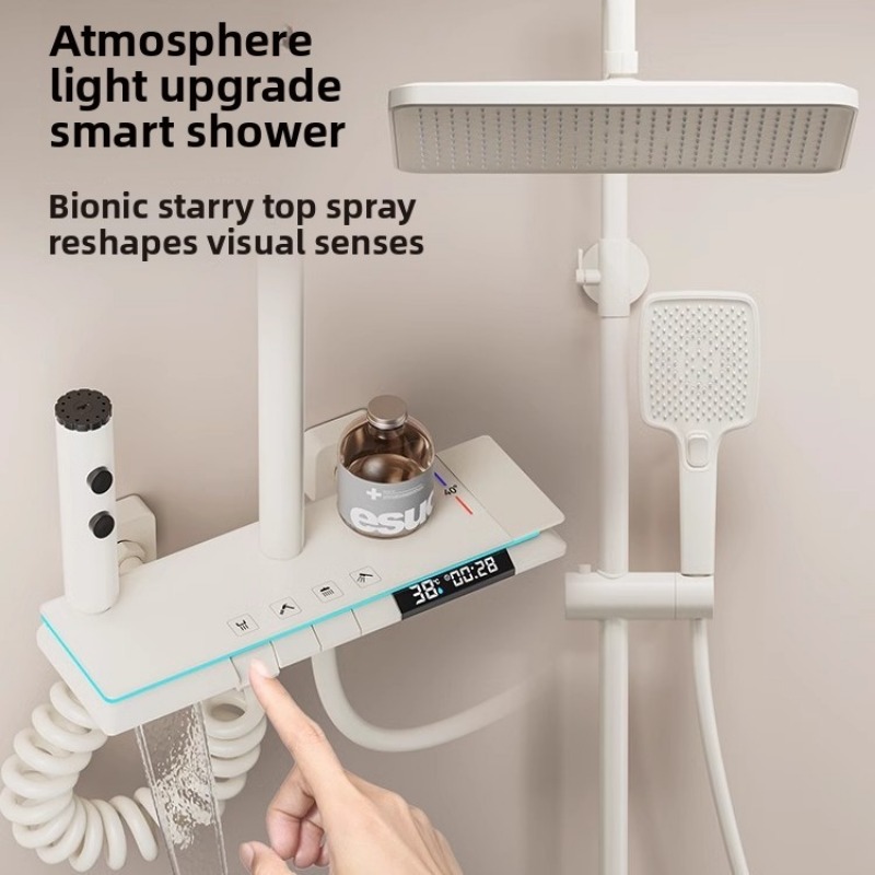 サーモスタットシャワーセット家庭用バスルームピアノキーレイン - Home And Bathroom のレビューと価格