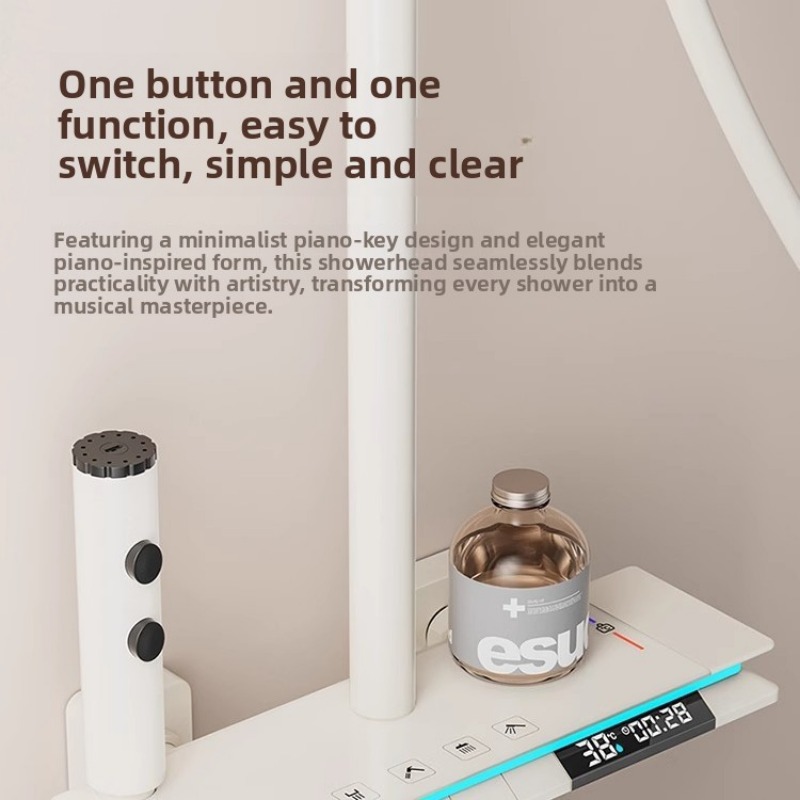 サーモスタットシャワーセット家庭用バスルームピアノキーレイン - Home And Bathroom のレビューと価格