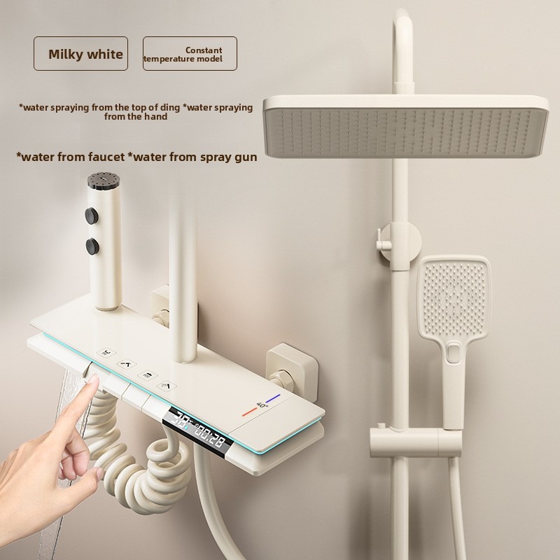サーモスタットシャワーセット家庭用バスルームピアノキーレイン - Home And Bathroom のレビューと価格