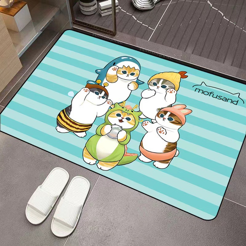 モフサンド漫画珪藻土吸水フロアマット滑り止めドアマット浴室入 - Non Slip Bath Mat のレビューと価格