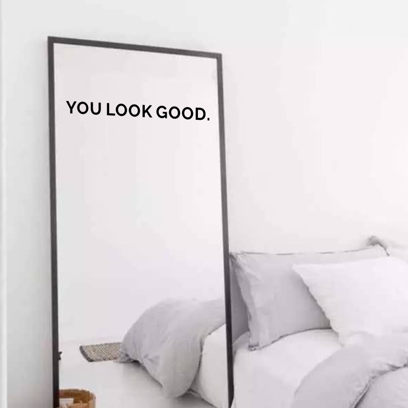 あなたは素敵ですね ミラーウォールステッカー バスルーム 寝 - Home Goods Bathroom Mirrors のレビューと価格