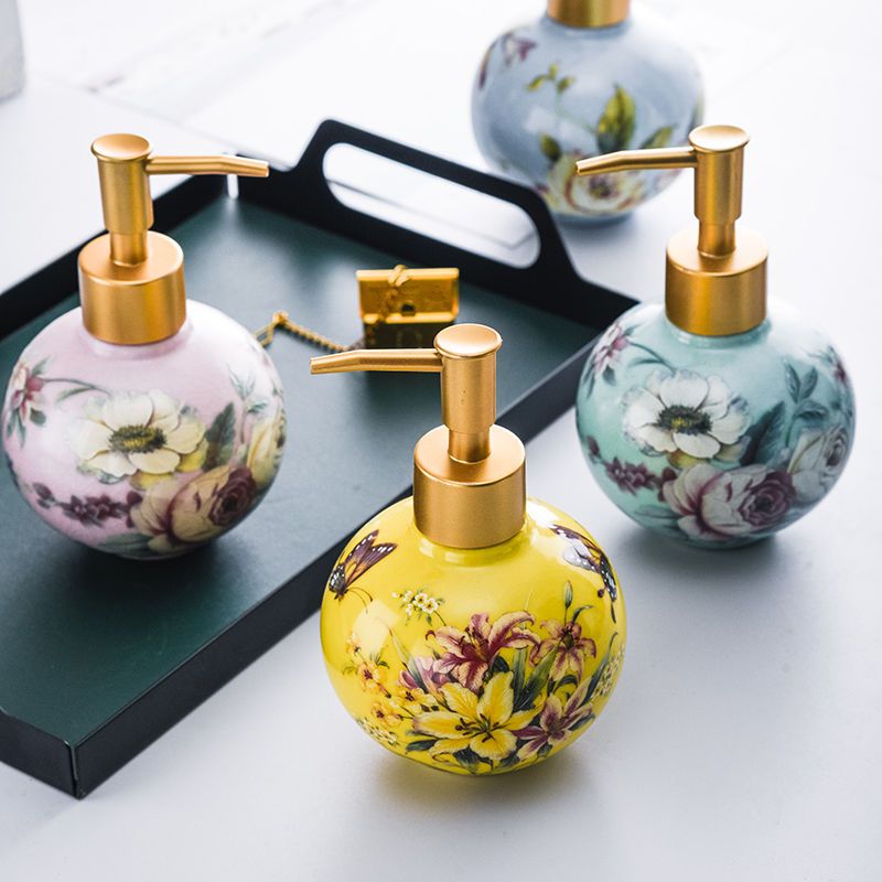 300 ミリリットルセラミックサブボトルカラー花と鳥の装飾容 - Zara Home Bathroom のレビューと価格