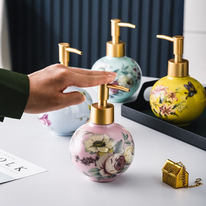 300 ミリリットルセラミックサブボトルカラー花と鳥の装飾容 - Zara Home Bathroom のレビューと価格