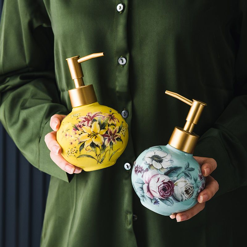 300 ミリリットルセラミックサブボトルカラー花と鳥の装飾容 - Zara Home Bathroom のレビューと価格