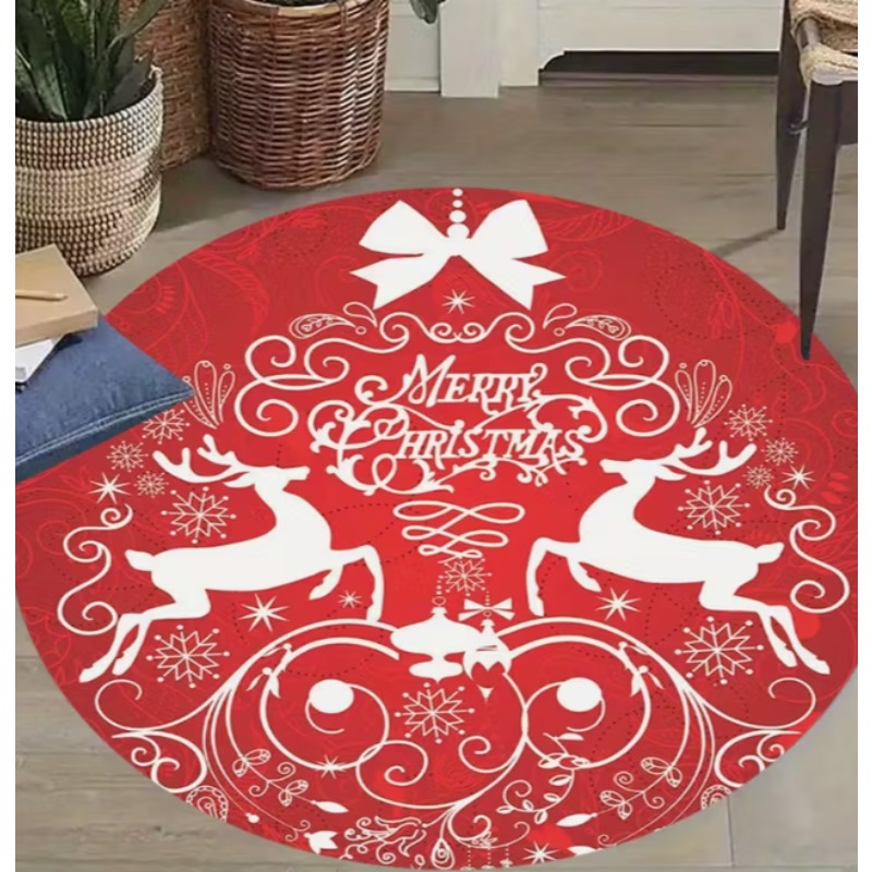 クリスマスをテーマにしたカーペット サンタクロースと雪の結晶 - Home Goods Bathroom Mats のレビューと価格