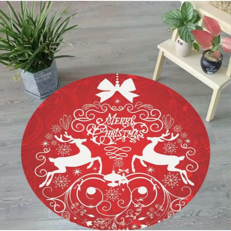 クリスマスをテーマにしたカーペット サンタクロースと雪の結晶 - Home Goods Bathroom Mats のレビューと価格