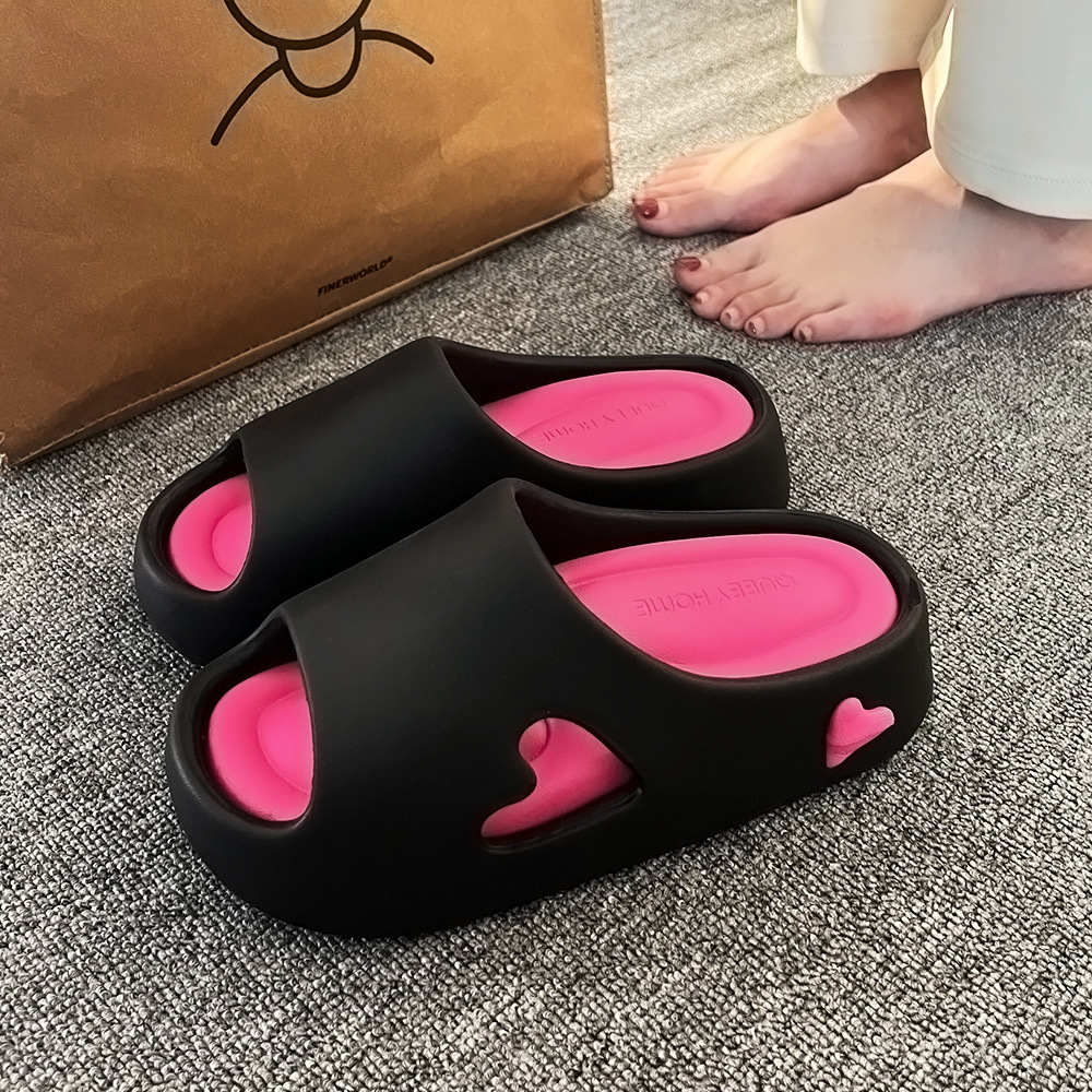 女性用スリッパ プラットフォームサマー 滑り止め ラブ イン - Home Outdoor Bathroom のレビューと価格