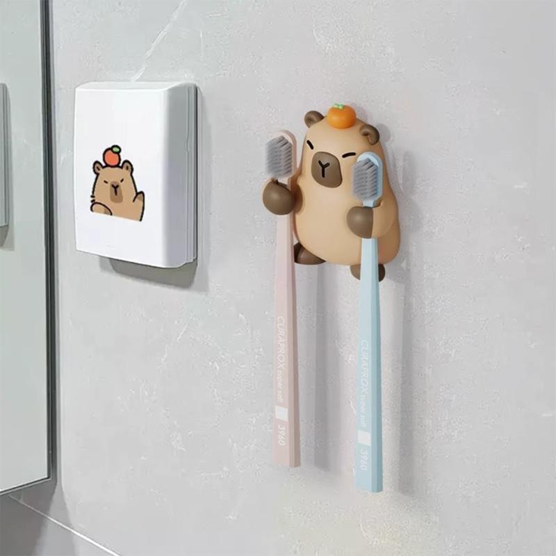 家族のバスルームに欠かせない漫画歯ブラシラック カピバラの形 - Home Essentials Bathroom Rack のレビューと価格