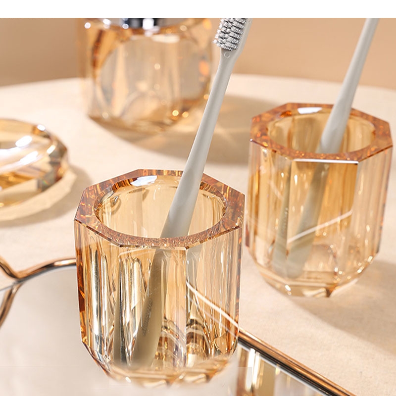 天然クリスタルバスルームセットポータブルソープディスペンサー - Zara Home Bathroom のレビューと価格