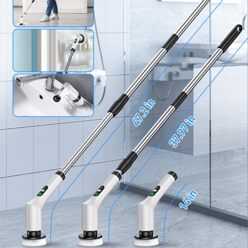 電動スピンスクラバー 9 in 1 コードレスクリーニングブ - Home Bathroom Products のレビューと価格